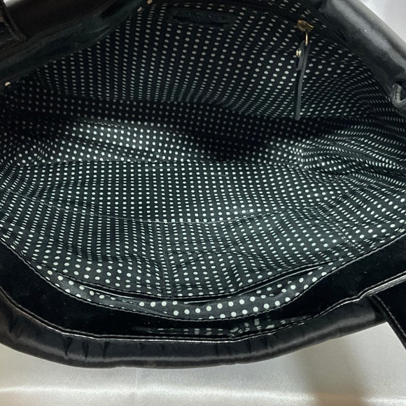 Kate Spade larger Tote, black, puffy, nylon 8-H1a - Picture 7 of 7